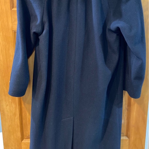 ❤️ EUC LIKE NEW Talbots Tailored Classic 100%Wool Coat Navy 6P DONATING SOON - Picture 2 of 3